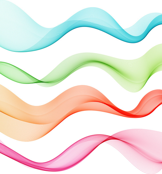 Set di colore trasparente onda di fumo
 - Vettoriali, immagini