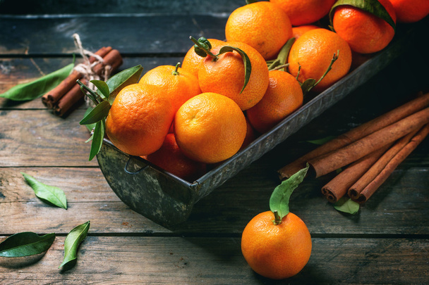Tangerines with cinnamon - Foto, Imagem
