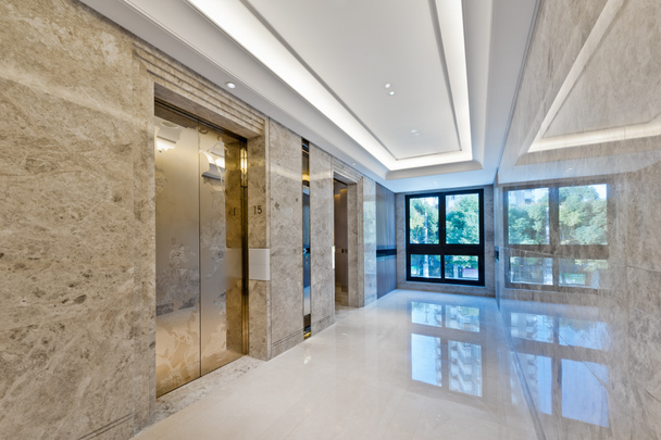 Lift lobby in beautiful marble  - Photo, Image