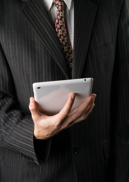 hombre de negocios y tableta
 - Foto, Imagen