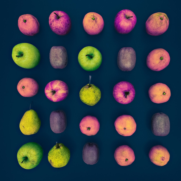 Unreal fruit set. bright design photo - Foto, Bild