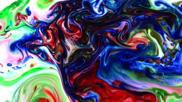 Movimientos de tinta coloridos abstractos se propagan en imágenes de textura de agua. - Imágenes, Vídeo