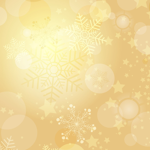 Christmas gold frame - Vector, imagen