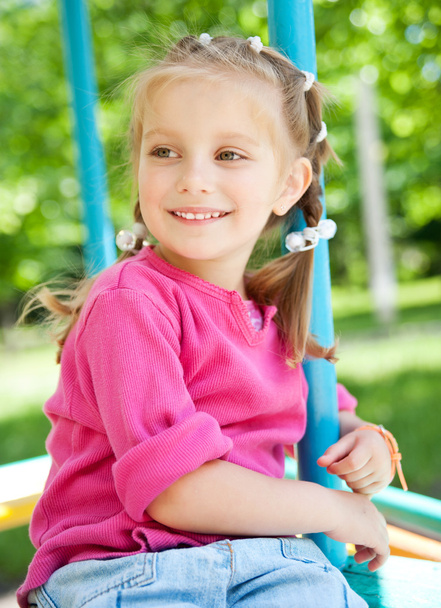 Little girl smiling - Фото, изображение