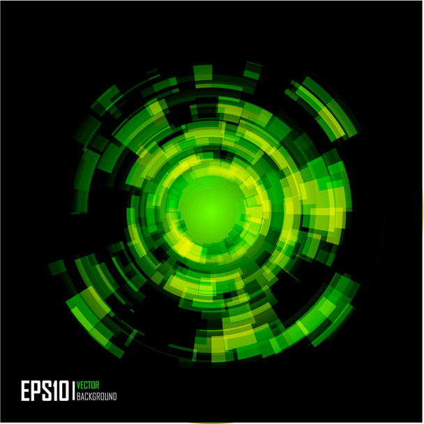 Abstract Techno Circle background. Eps 10. - Vector, imagen