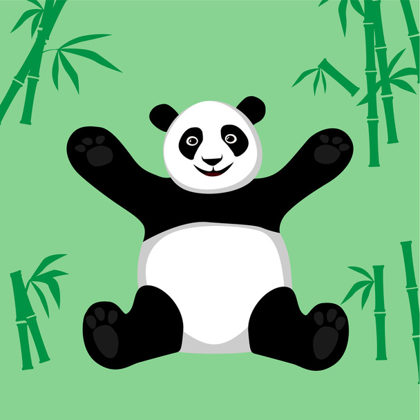 Sitting Panda. - Vektor, obrázek