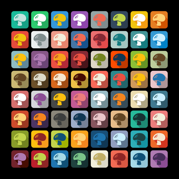 Mushroom icons - Vector, Image