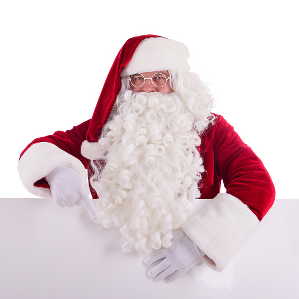 Santa Claus holding Banner - Valokuva, kuva