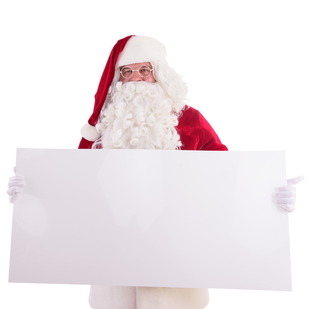 Santa Claus holding Banner - Фото, изображение