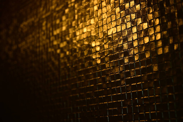 Işıklı mozaik duvar dokusu arkaplanı - Fotoğraf, Görsel