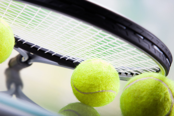 A set of tennis. Racket and ball. - Photo, Image