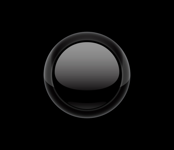 Vector black button - Vector, afbeelding