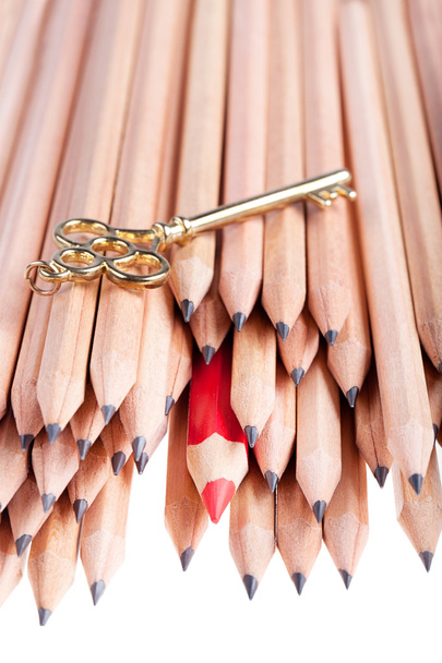 Pencils and key - Photo, Image