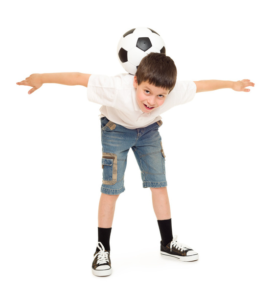 fútbol chico estudio aislado
 - Foto, imagen