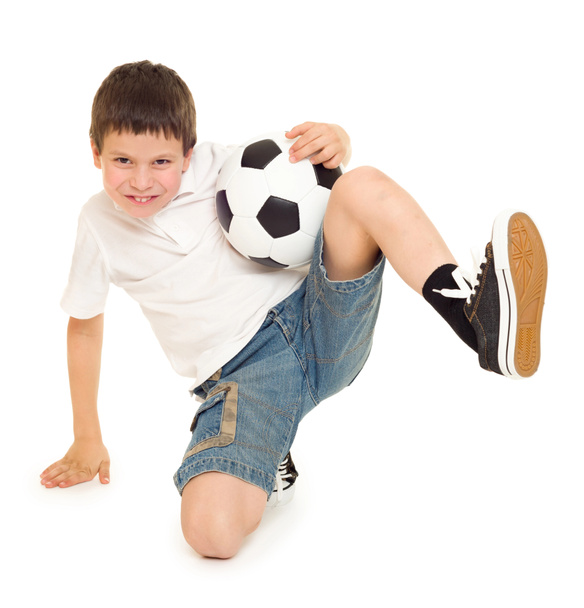 футбольний хлопчик студія ізольовані
 - Фото, зображення