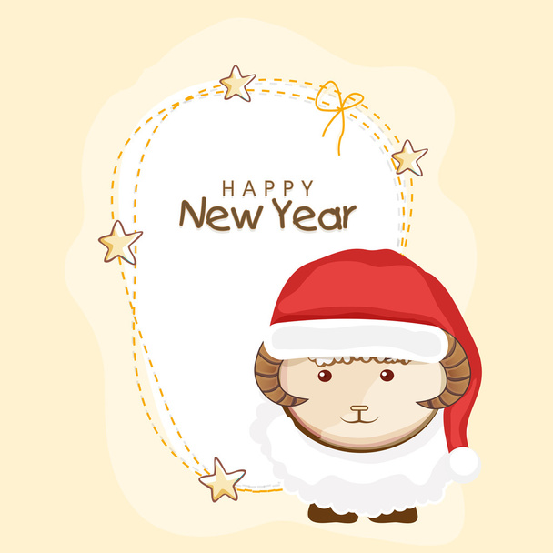 Merry Christmas Greeting Card Design. - Vector, Imagen