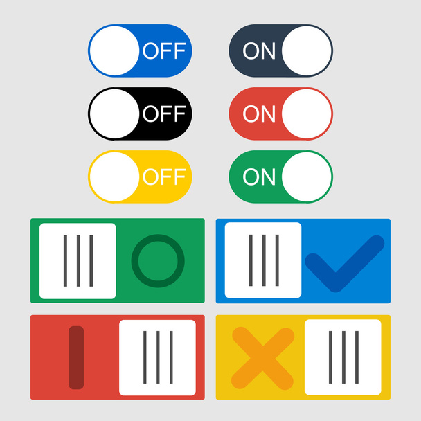 Vector Toggle switch icons.  - Vector, Image