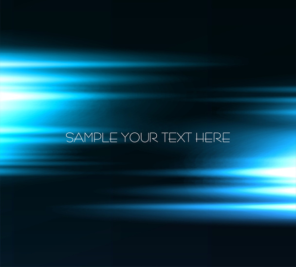 Abstract blue light shiny background - Vector, imagen
