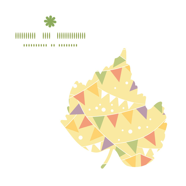 Vektorové party dekorace Strnad listí silueta vzorem rám - Vektor, obrázek