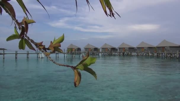 Water Villa Resort auf den Malediven - Filmmaterial, Video