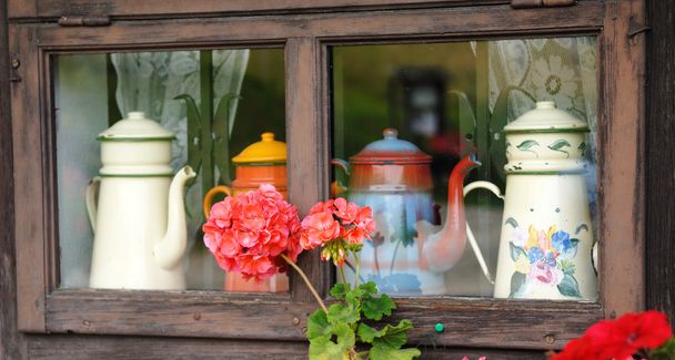 Chalet venster - Foto, afbeelding