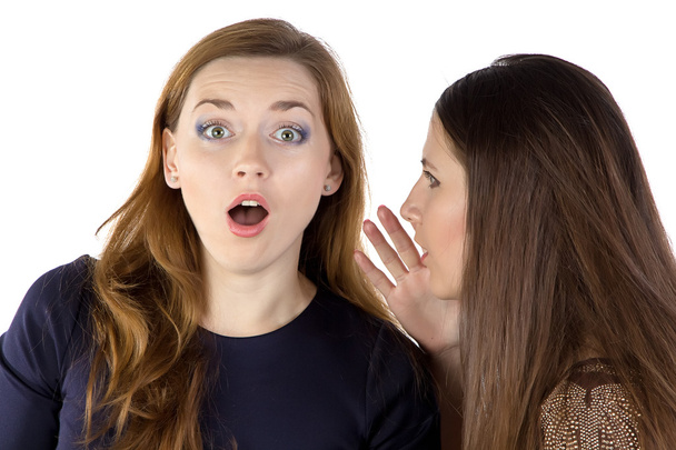 Portrait of two gossip girls - Photo, Image