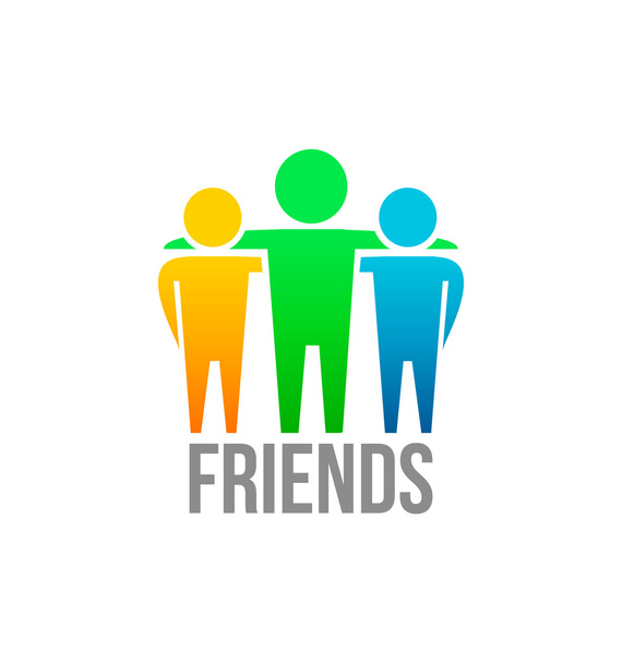 Friends icon design - Vector, Image