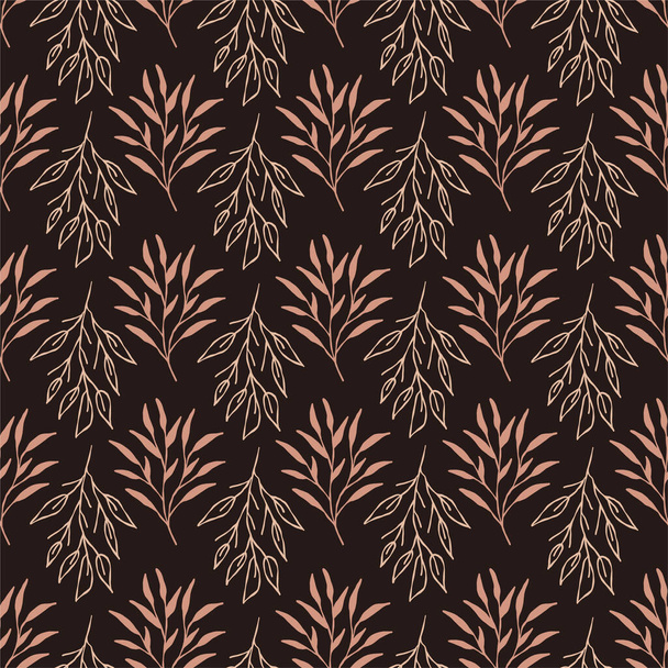 unique hand drawn abstract floral pattern - Vecteur, image