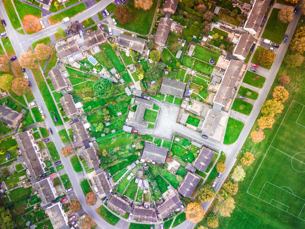 An aerial view of suburbs in England - Foto, imagen
