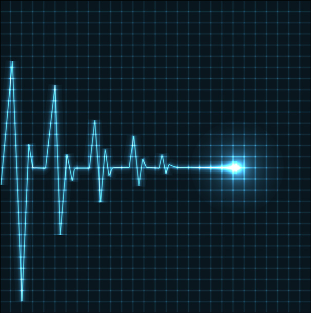 Abstract heart beats cardiogram - Vector, Image