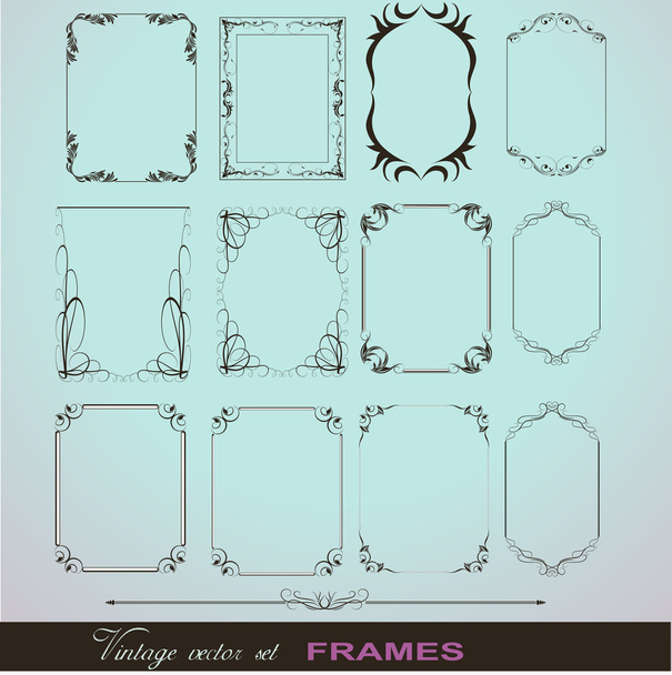 Corner Illustration Elements Frames - Vector, Image