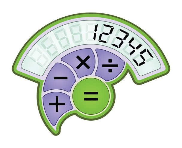 Modern számológép ikon - Vektor, kép