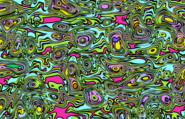 abstract psychedelisch achtergrond patroon - Foto, afbeelding