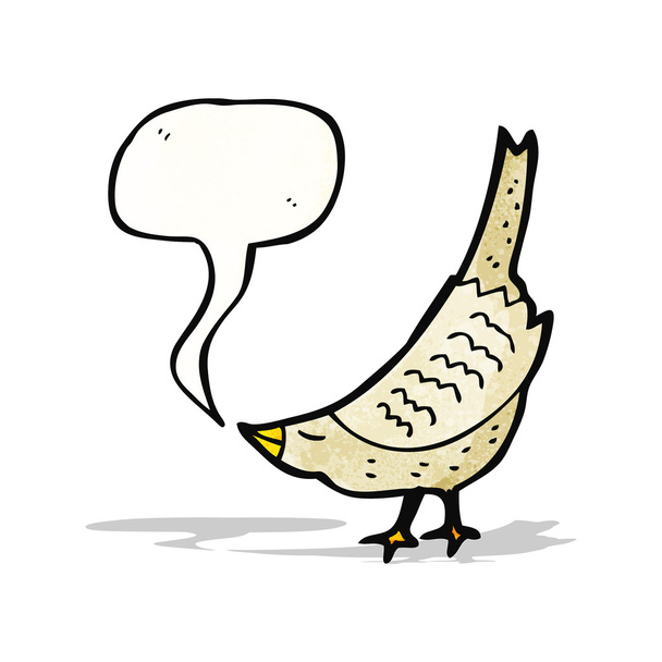 Éneklő madár rajzfilm - Vektor, kép