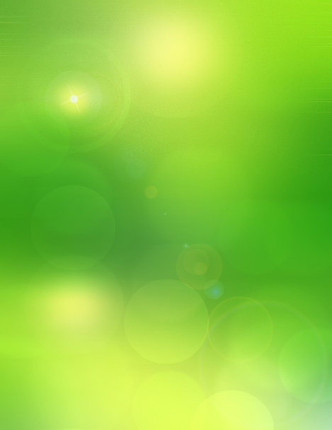 Green bokeh blurred background - Photo, Image