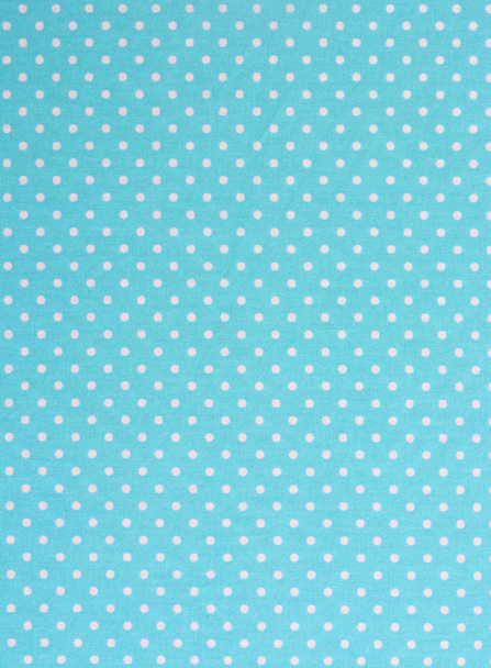 White dot blue background vintage tablecloth - Photo, image