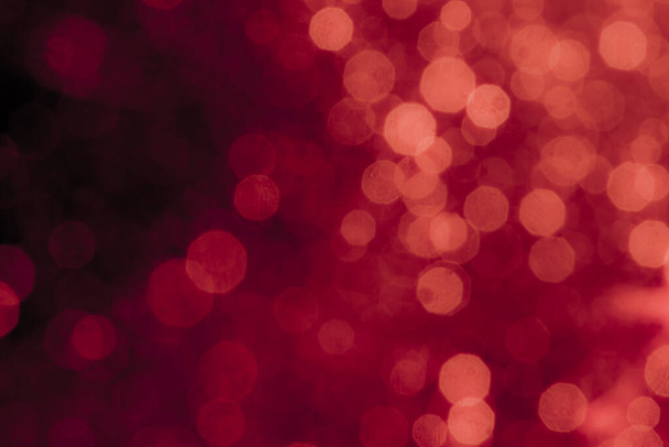 Absztrakt dekoráció bokeh ünnep karácsony izzó fények fekete háttér - Fotó, kép
