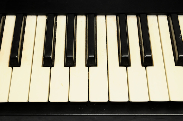 Teclado piano close-up
 - Foto, Imagem