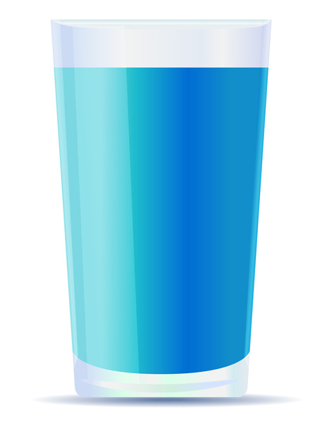 Glass with water - Vektor, kép
