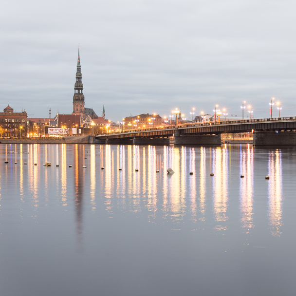 Panorama van de stad van Riga, Letland. - Foto, afbeelding