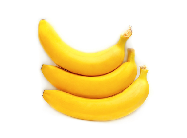 3 bananas isolated - 写真・画像