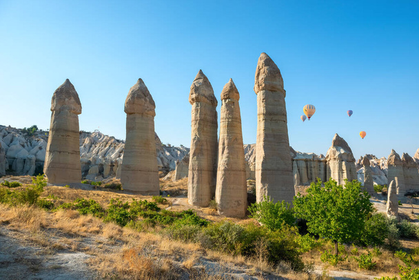 Aşk Vadisi Göreme Milli Parkı içinde. Kapadokya, Türkiye - Fotoğraf, Görsel