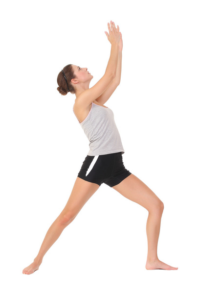 woman training yoga - Фото, изображение