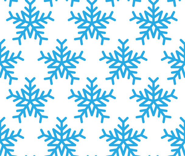 Modèle sans couture avec flocons de neige - Vecteur, image