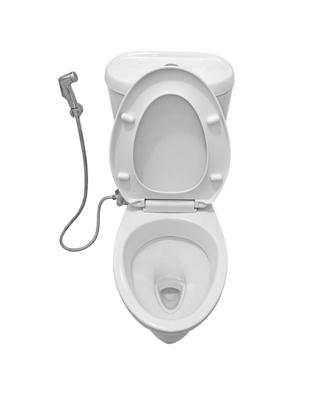 Toilet bowl on a white background - 写真・画像