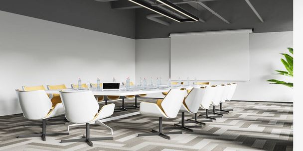 3d рендеринг бизнес-встреч и рабочих кабинетов - Фото, изображение