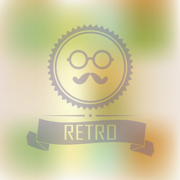 Hipster  retro  label - Вектор,изображение