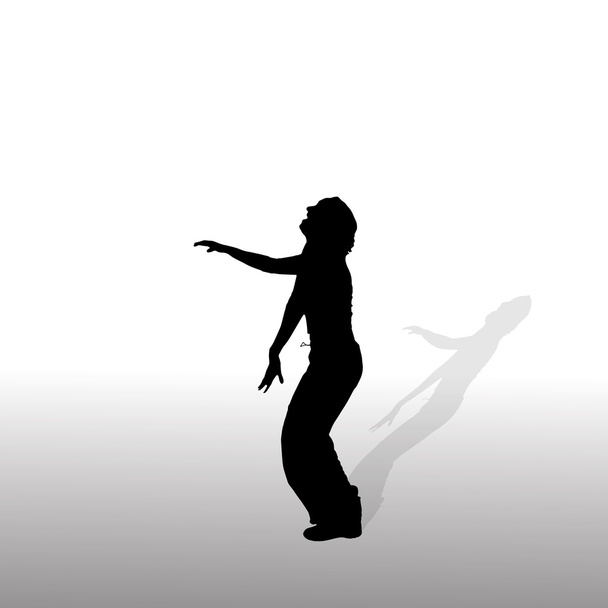 Nő, aki táncol - Vektor, kép