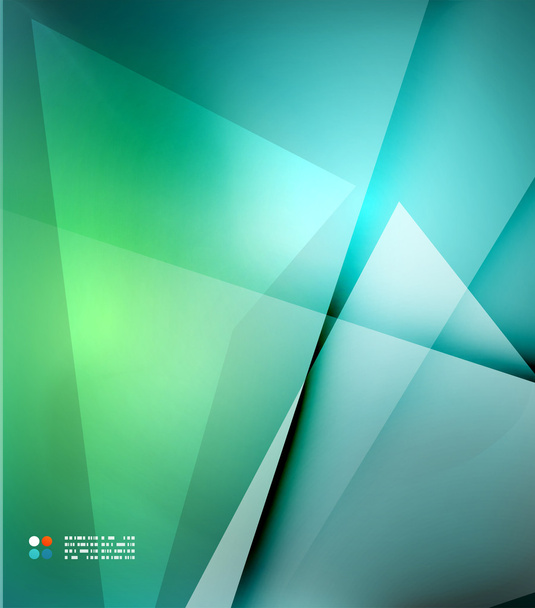 Green and blue blurred design template - Vector, Image