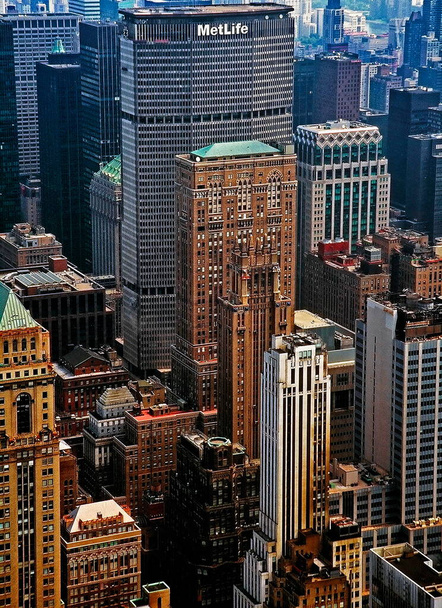 Αεροφωτογραφία της Νέας Υόρκης και του κτιρίου MetLife - Φωτογραφία, εικόνα